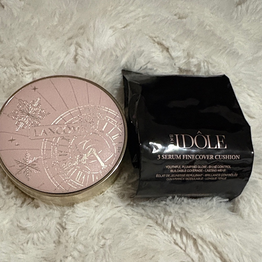 Lancôme 3 serum finecover cushion compact and refill
